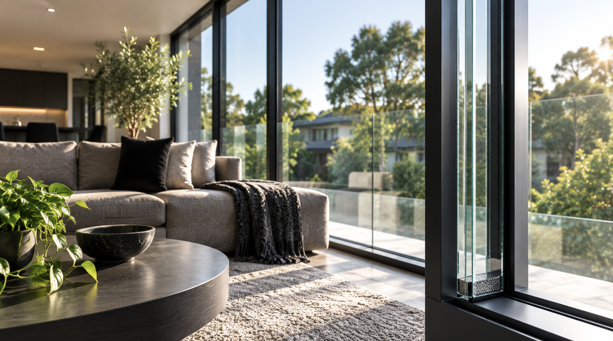 modern melbourne home with double glazing installed
