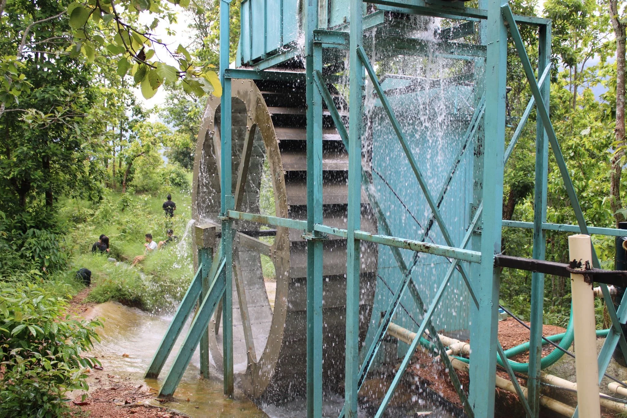Farmers using HyPump for large-scale irrigation in Syangja, Nepal