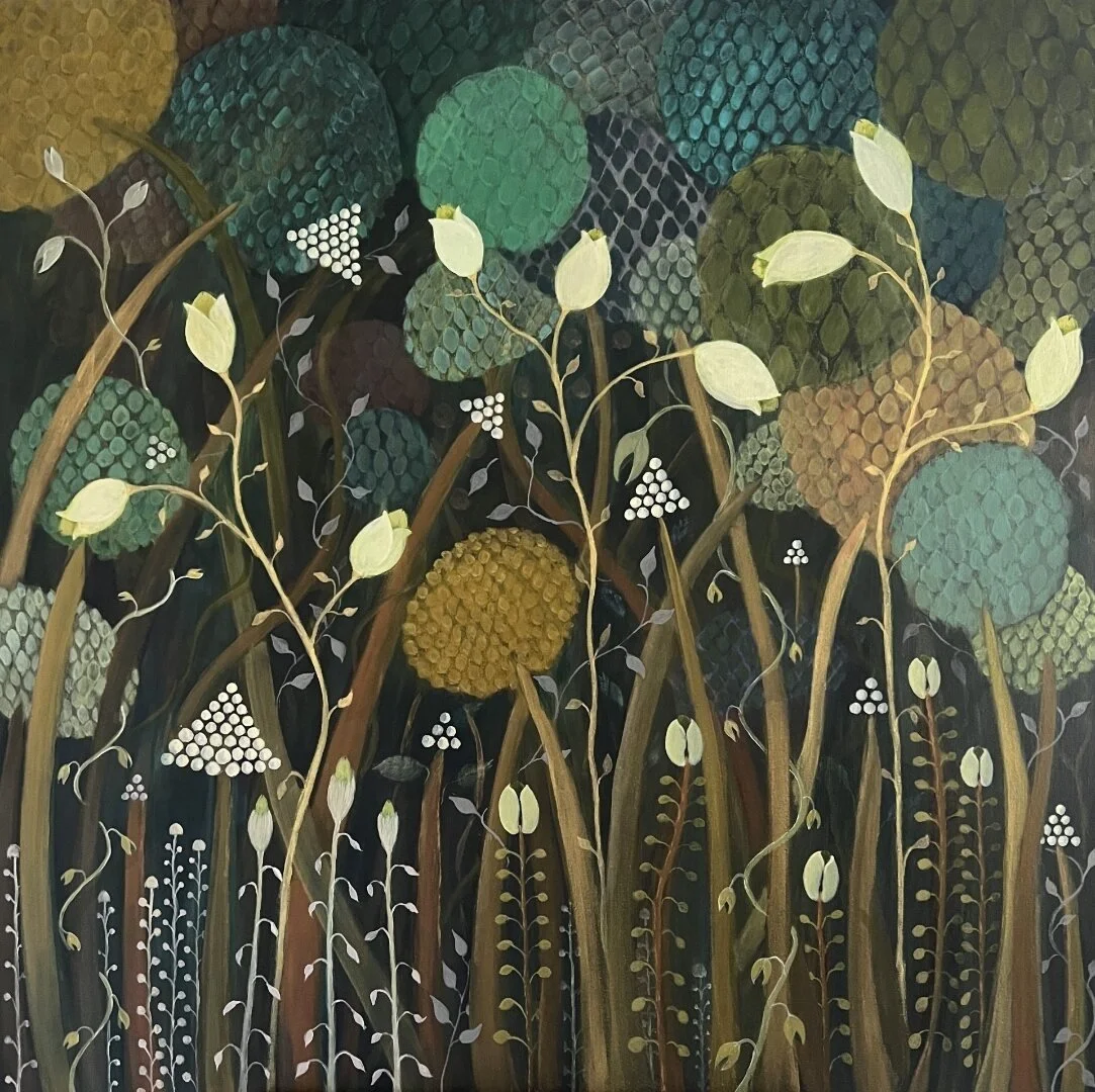 Jeanette Cook | Sea of golden thickets | acrylic on canvas