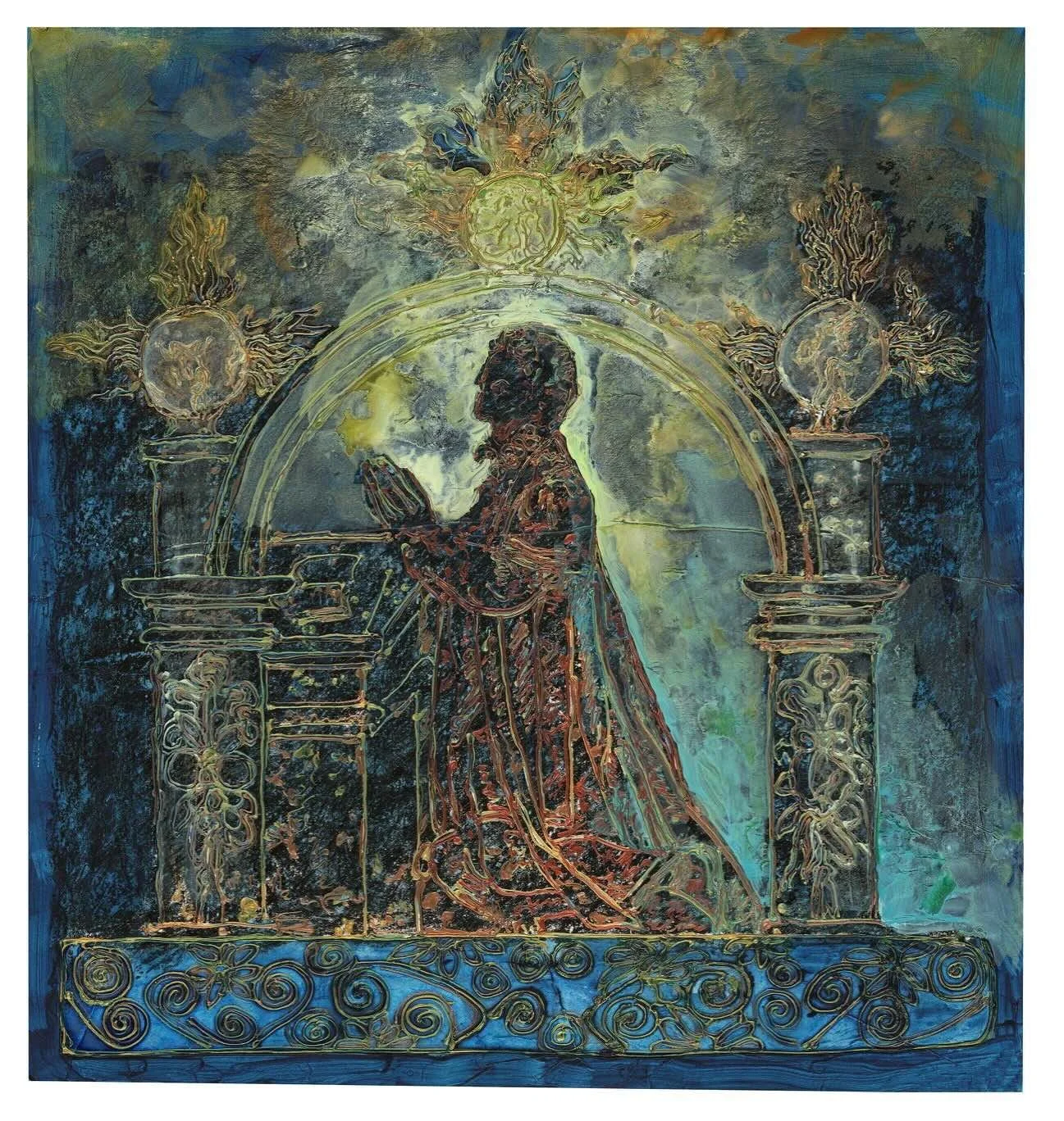 Natasha Pearl | Whispers Of Promise | Resin and Gold Leaf