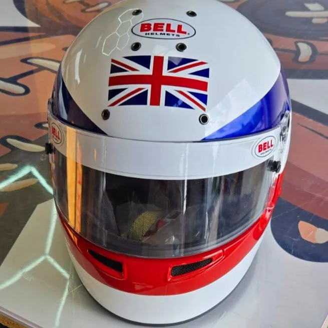 We hand-wrapped this helmet for a client looking to replicate Derek Bell&rsquo;s legendary Le Mans design.

Classic colours, faithfully matched. Iconic layout, precisely applied.
Every detail hand-finished to do the original justice.

Wrapped, not pa