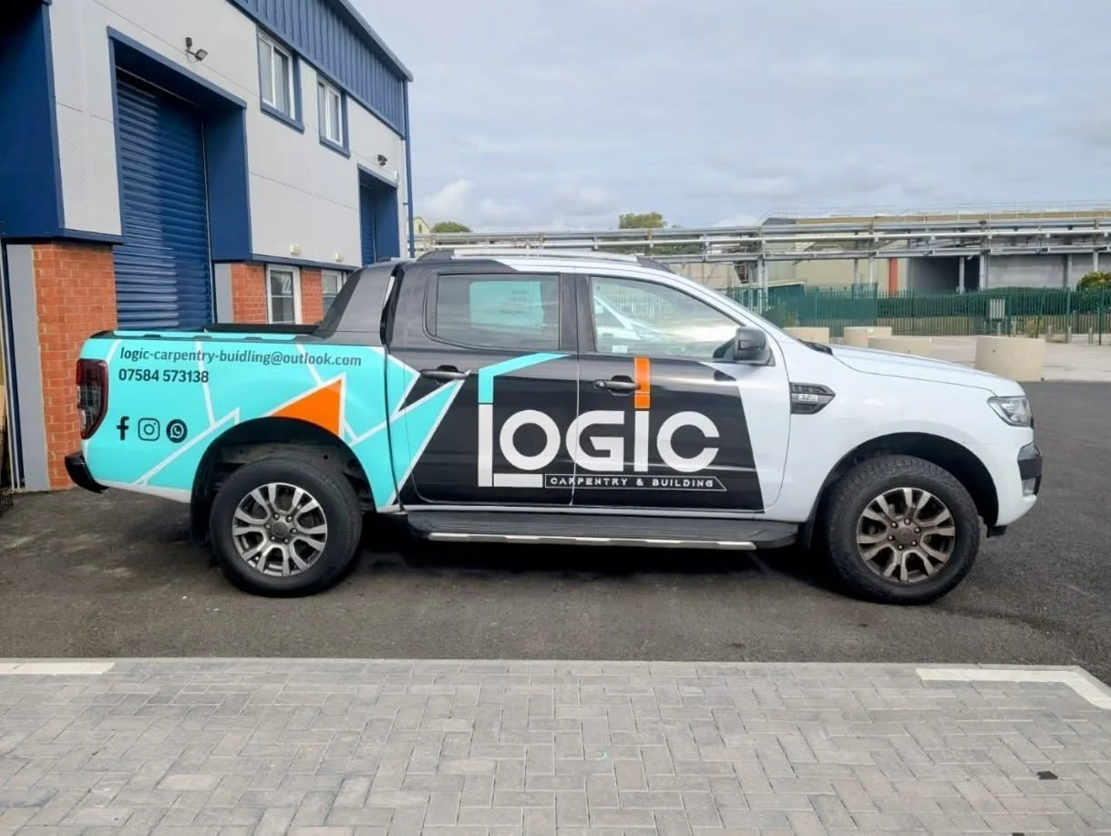 That's a wrap (pun intended) on @logiccarpentrybuild fleet graphics! 🚘
We've just finished wrapping the Ford Ranger and VW Transporter in a fresh matte Mint Green and gloss Black combo - they're looking sharp and the customer's thrilled! 
Recognis