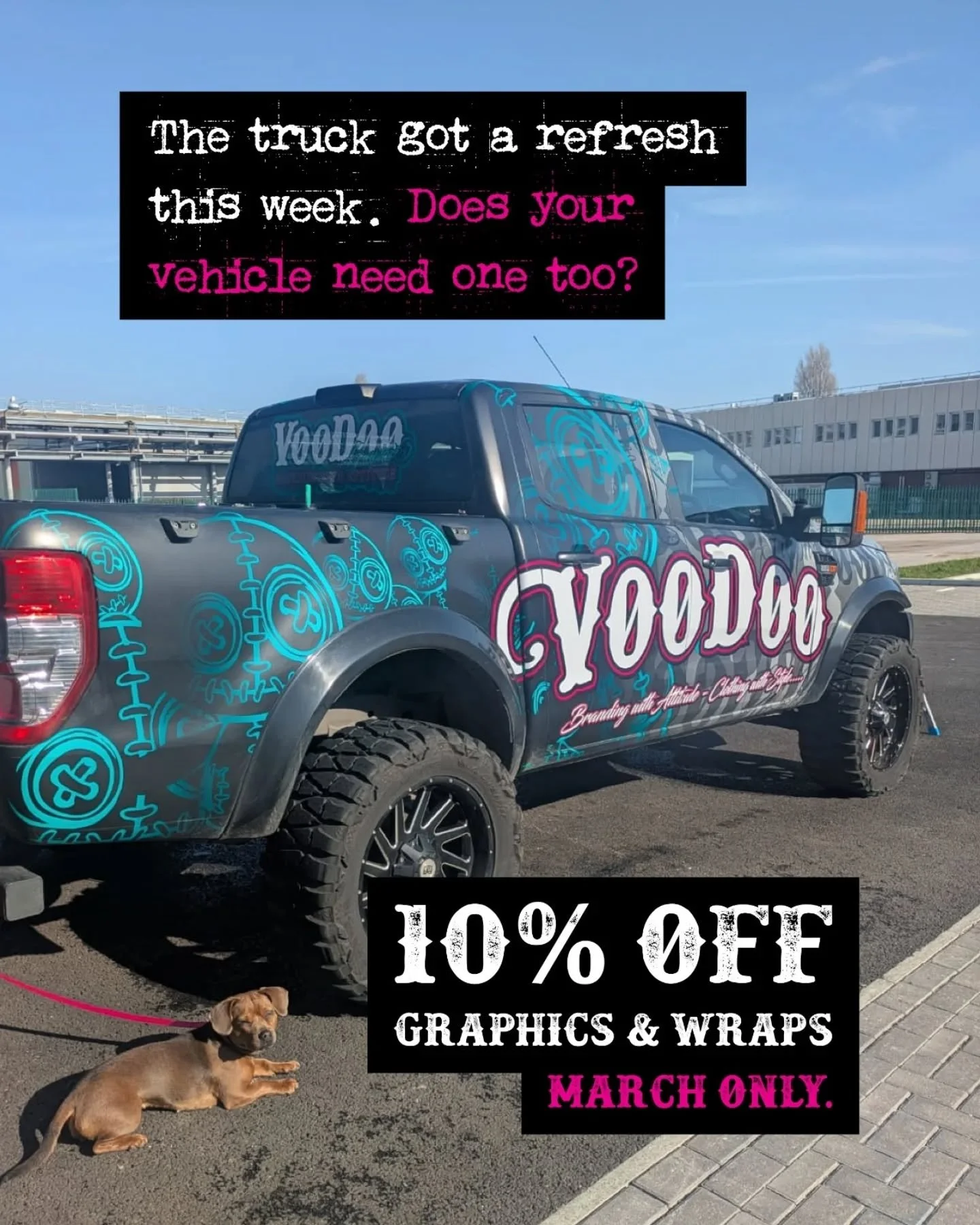 We gave the truck wrap a bit of a refresh this week 👀

Spring&rsquo;s starting to make an appearance - does your vehicle graphics need one too?

If they&rsquo;re looking a bit tired, now&rsquo;s the time.
Think of it as a spring clean&hellip; for yo