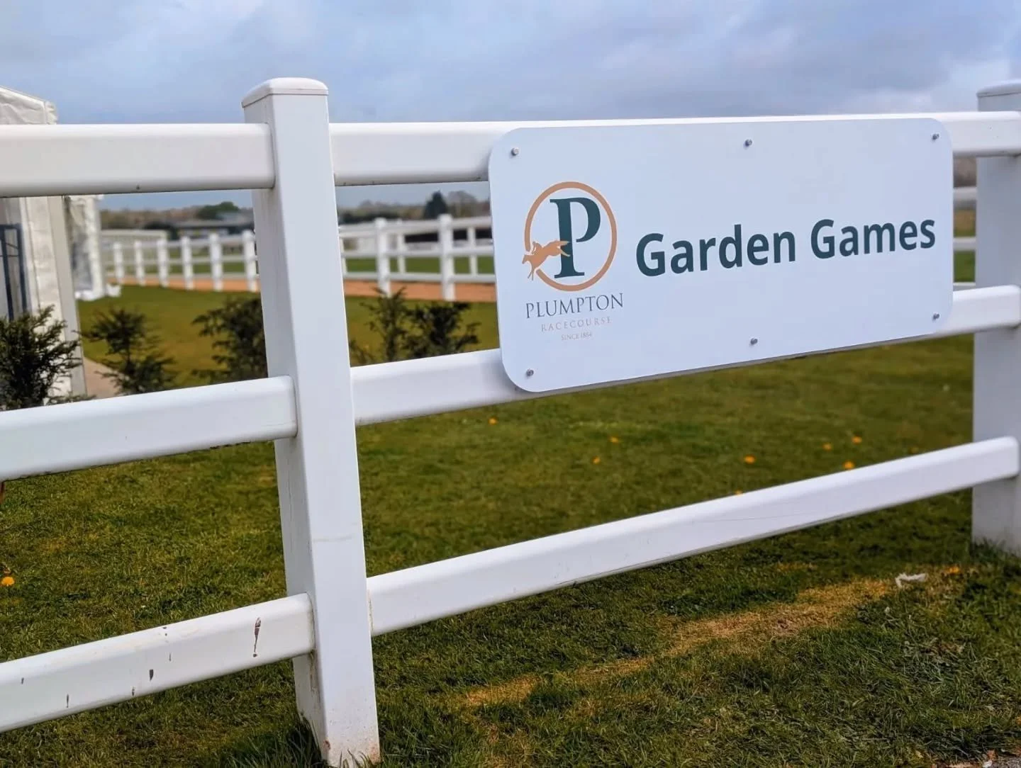 Back at @plumptonracecourse again! 

Earlier this week we headed over to install new signage across the marquee &amp; garden area, as well as their new flower wall ...looks pretty 🌺

We also updated their honours boards with the latest 2026 race win