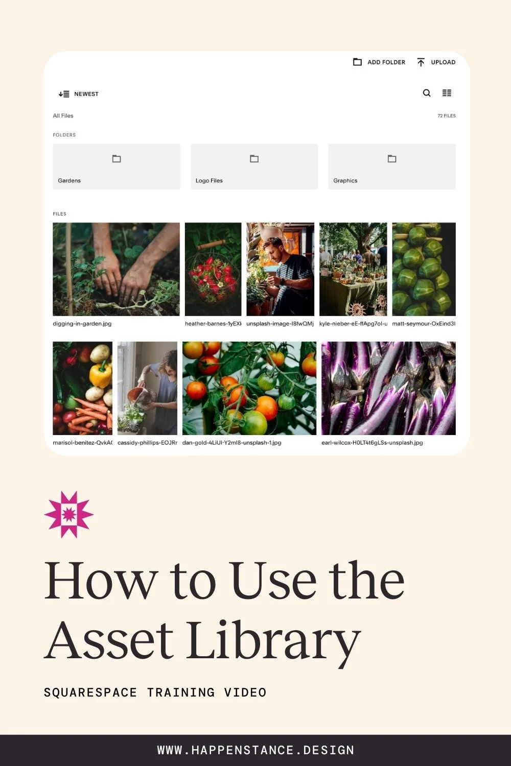 Using the Asset Library on Your Squarespace Website