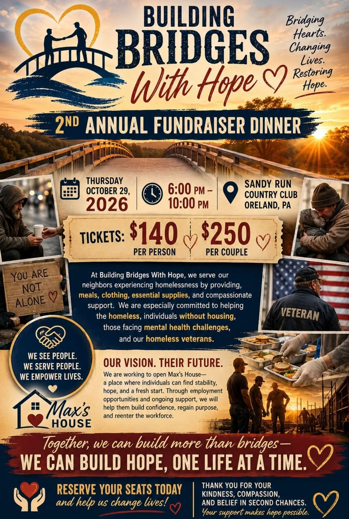 Fundraising Dinner Sandy Run Country Club 2026