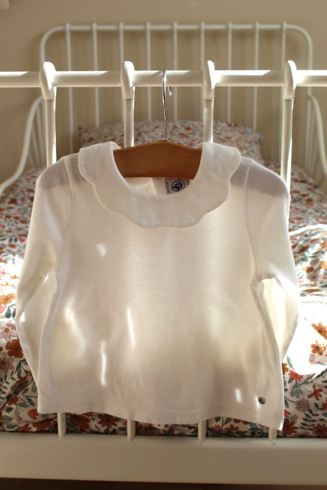 T-shirt à col Petit Bateau - 12 mois