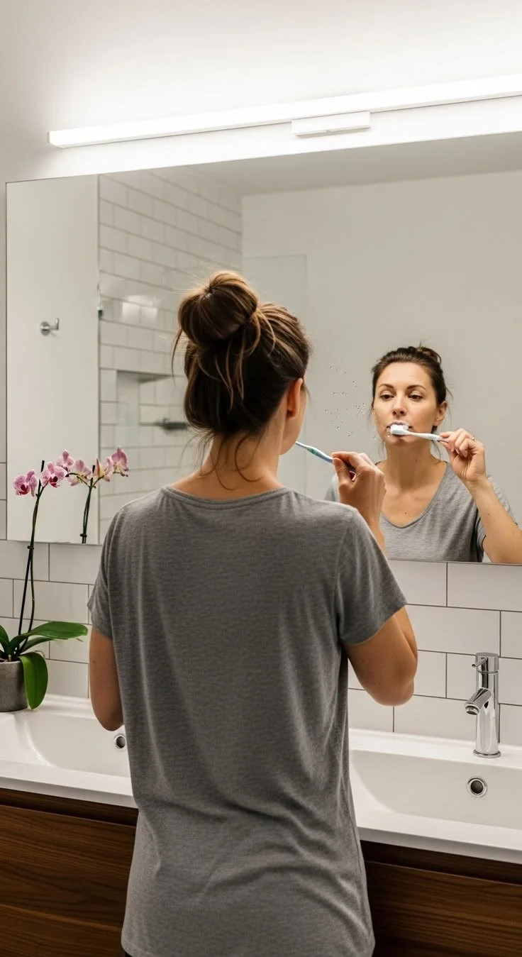  On m’a dit : va te laver les dents pour arrêter de manger 