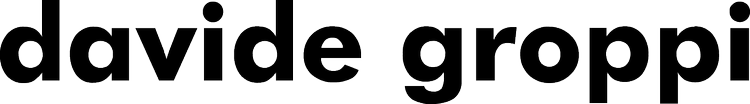 Davide Groppi Logo Black on White