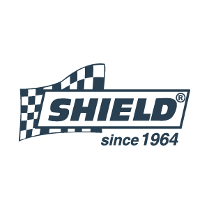 Shield logo with checkered flag pattern and the text 'since 1964'.