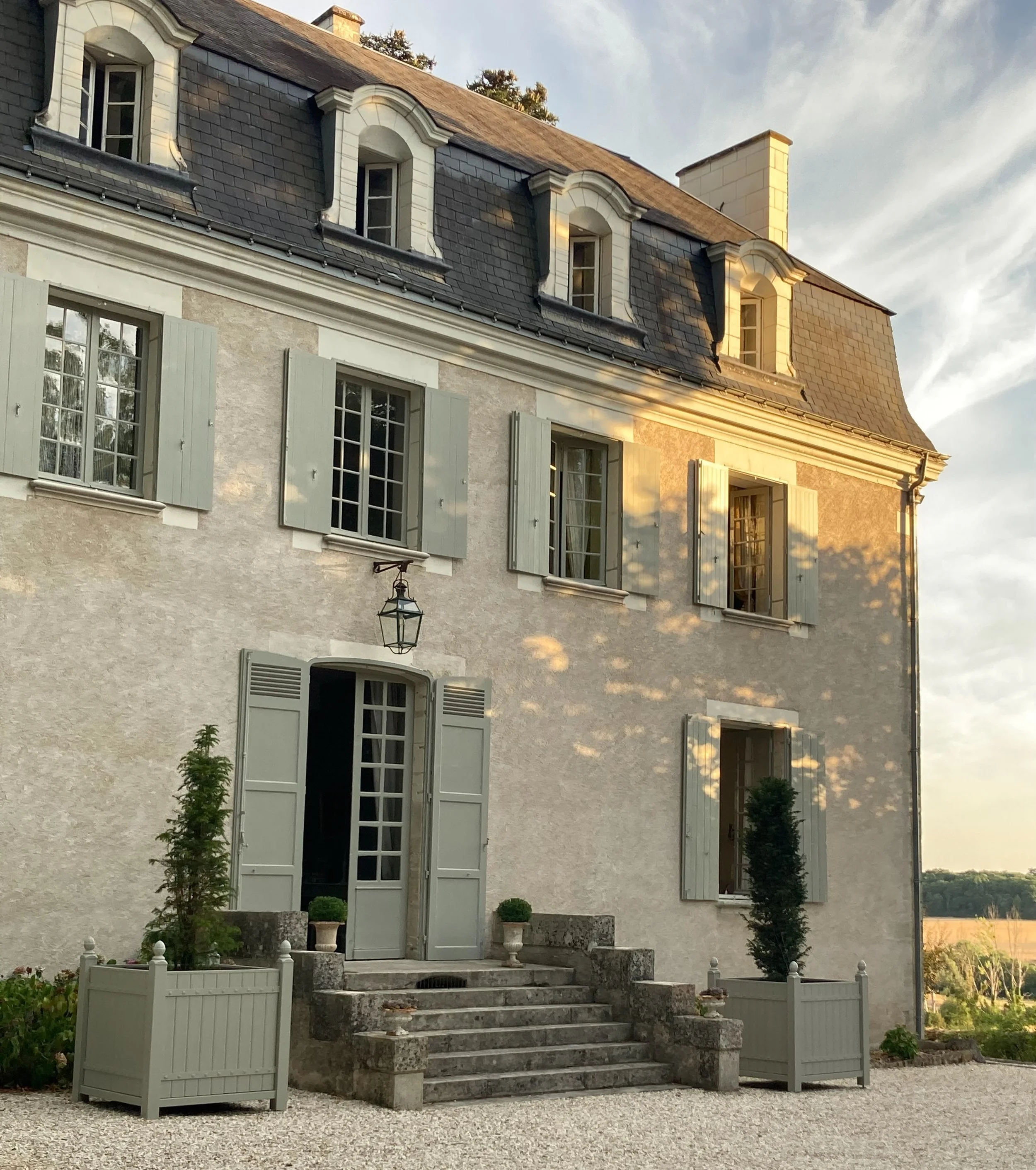 Dappled evening light on the ch&acirc;teau #chateaudechavigny