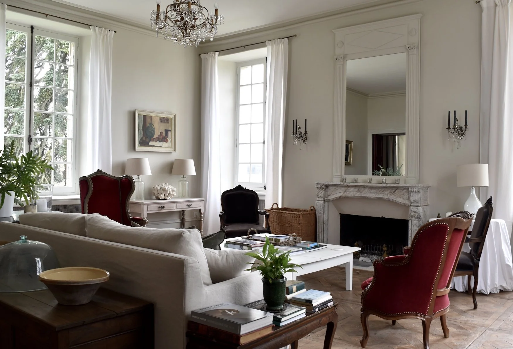 Grand Salon at Chateau de Chavigny.JPG