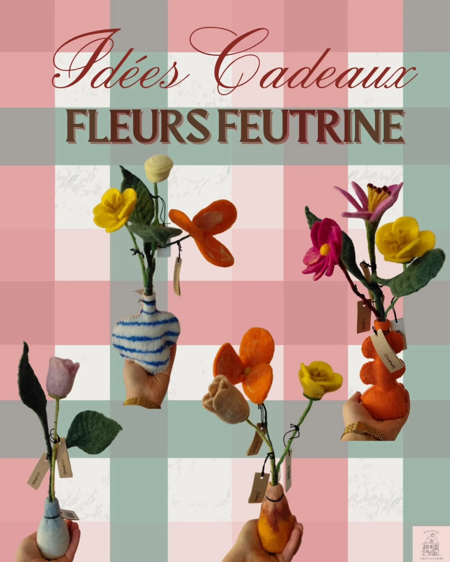 J-7 avant le d&eacute;ballage des cadeaux au pied du sapin alors je vous ai pr&eacute;par&eacute; ma s&eacute;lection d'id&eacute;es cadeau de derni&egrave;re minute !!

1 &bull; Des jolies fleurs en feutrine, pour avoir des fleurs immortelles
2 &bul