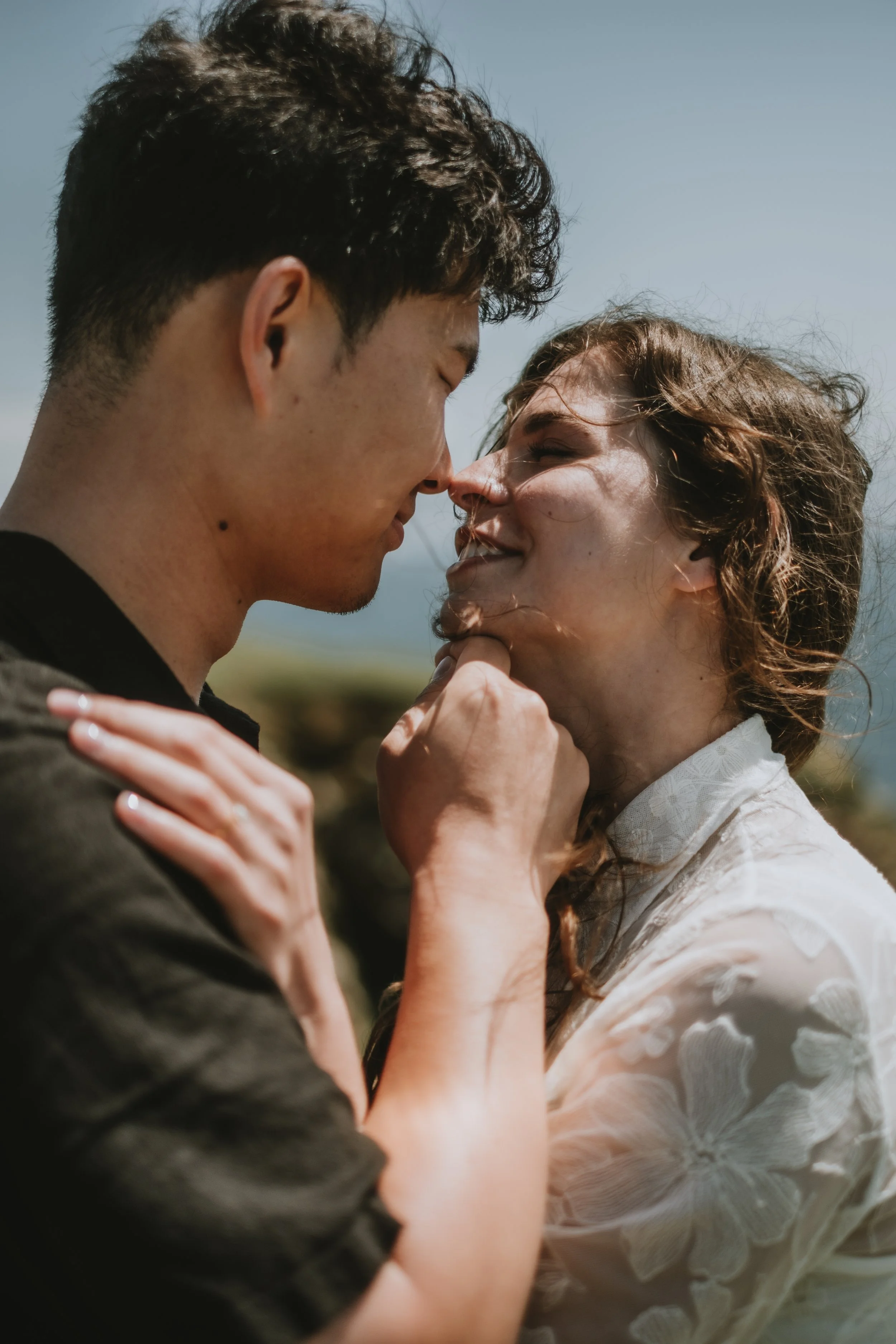 Kayja and Tim's Breathtaking Storytelling Engagement Photoshoot on the Saltee Islands