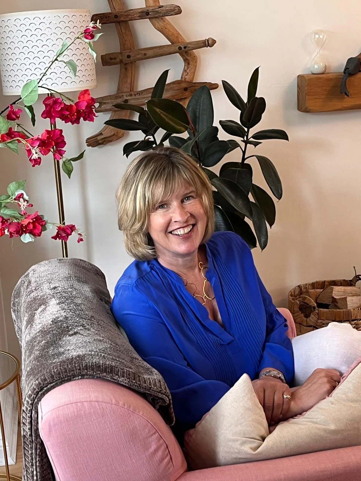 kate webster sitting in armchair