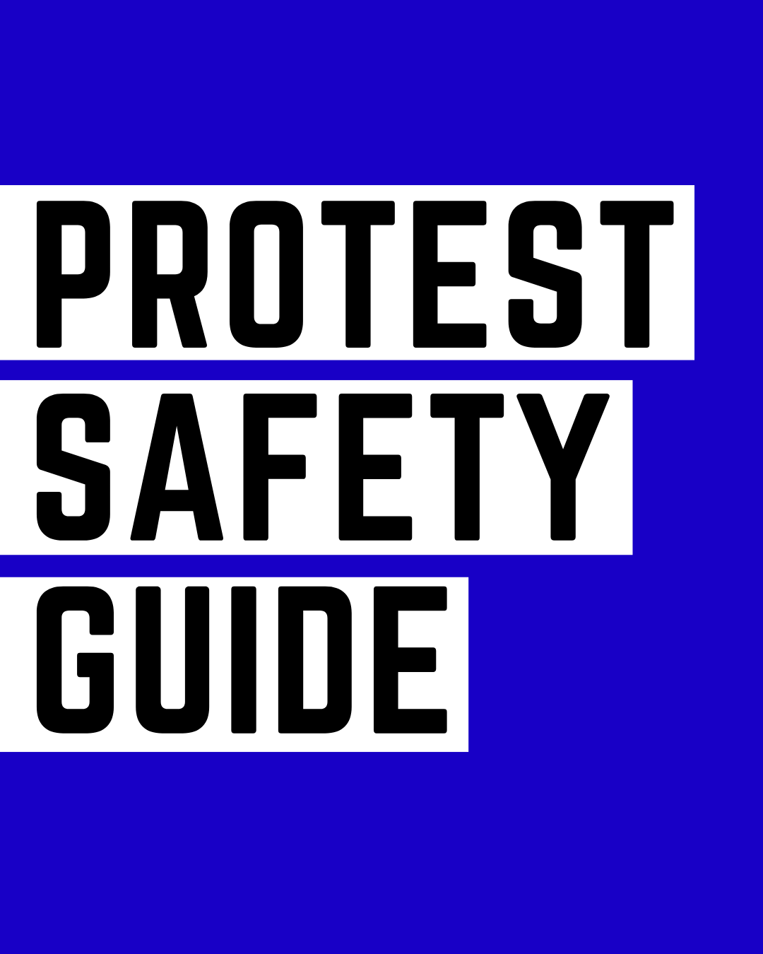 Protest Safety Guidelines