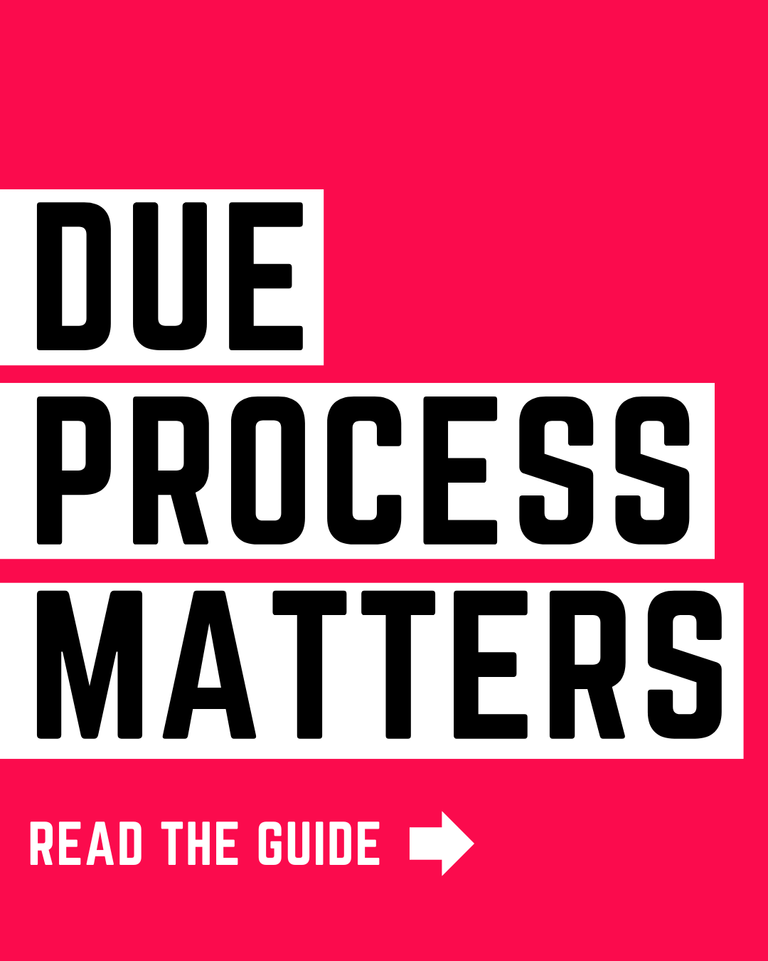 Due Process Matters