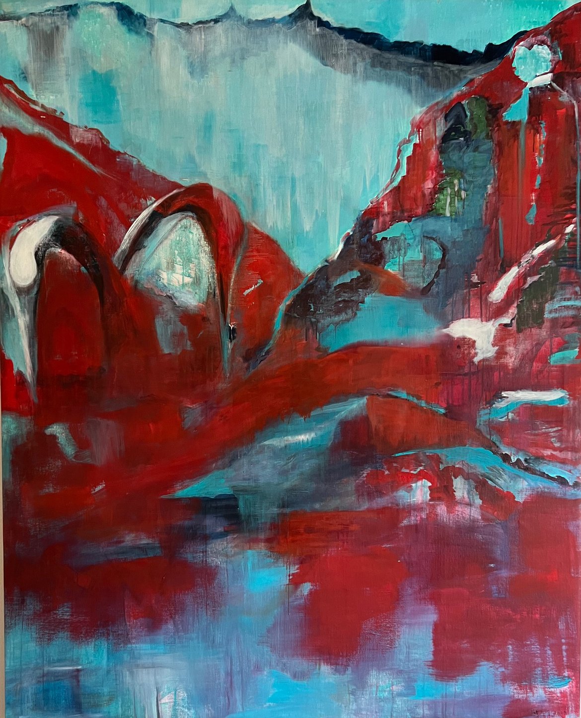 Au bout du voyage  125x150 huile.jpeg