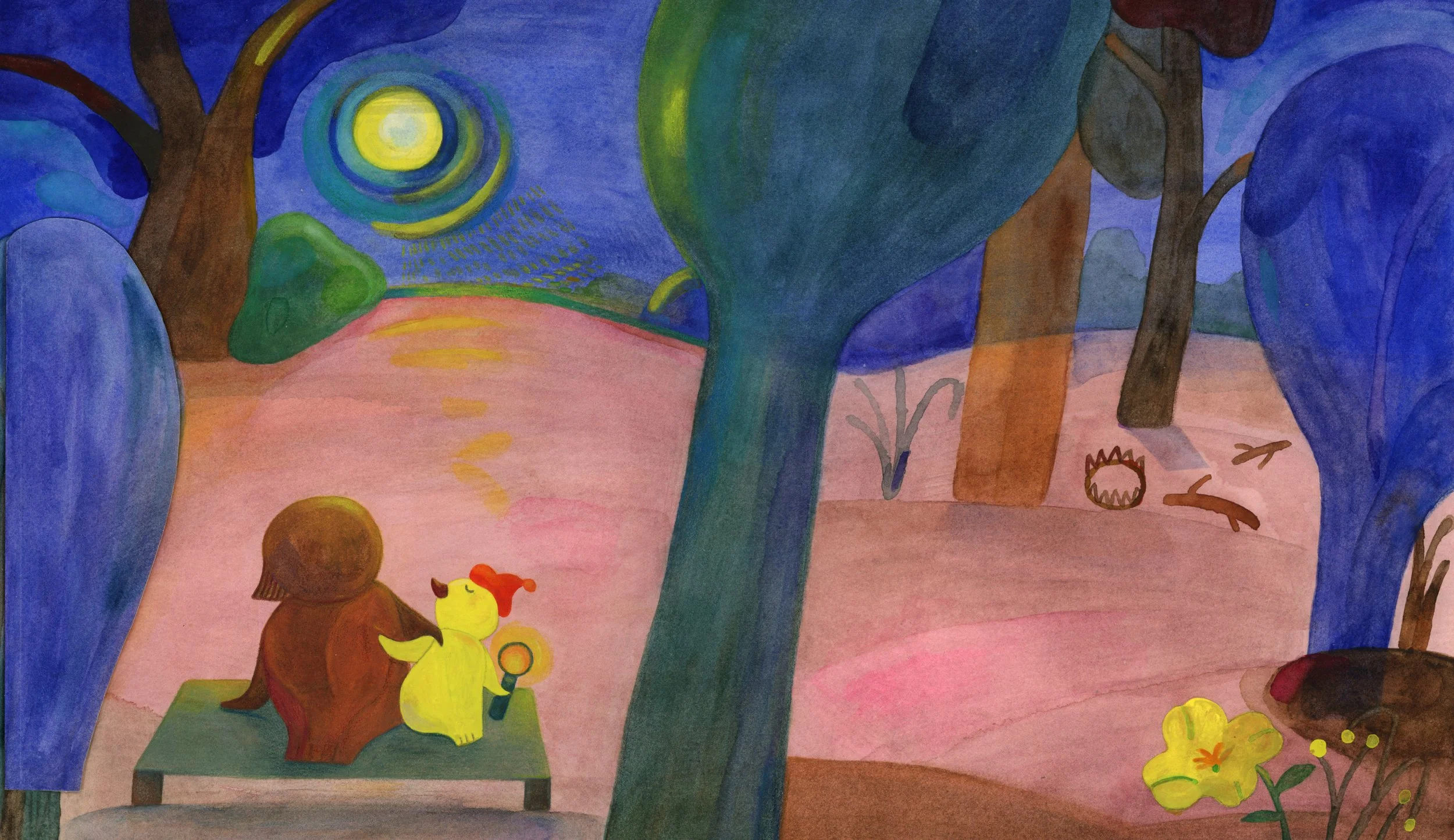 Feel warm and safe under the moonlight