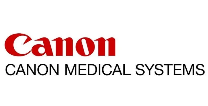 Canon Medical Systems logo with red and black text on a white background.