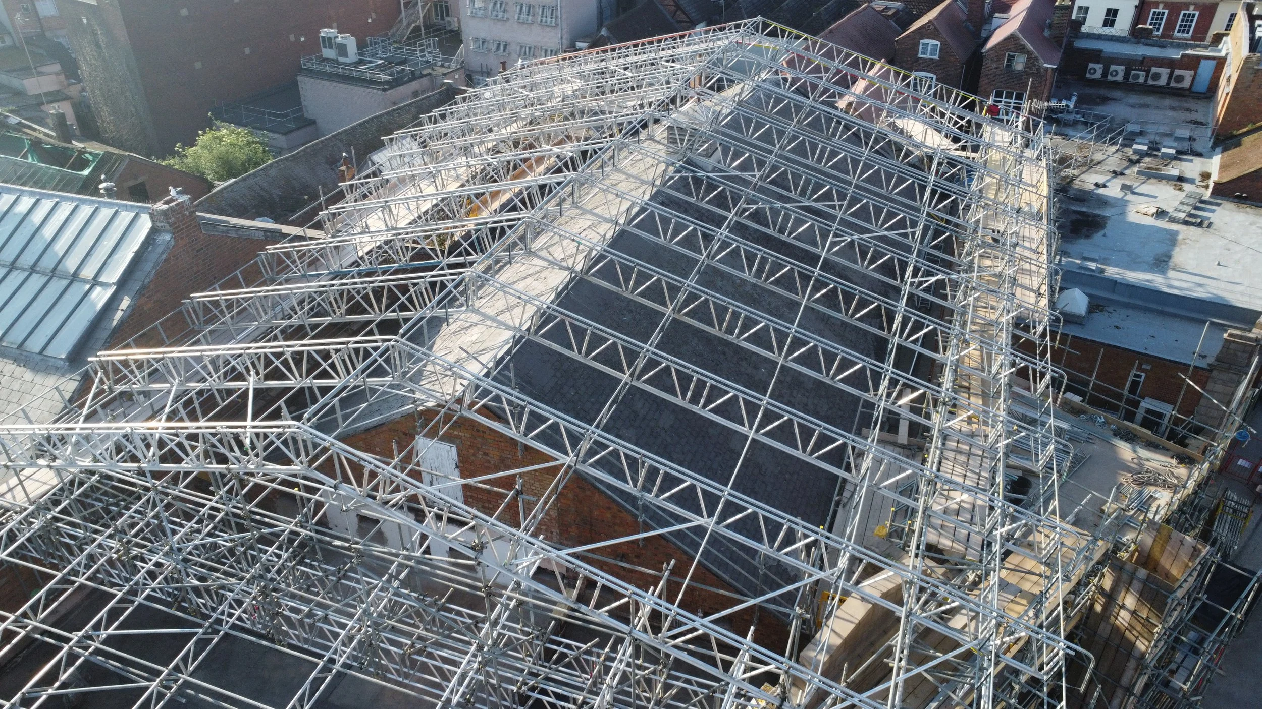 Scala theatre temporary roof Worcester 