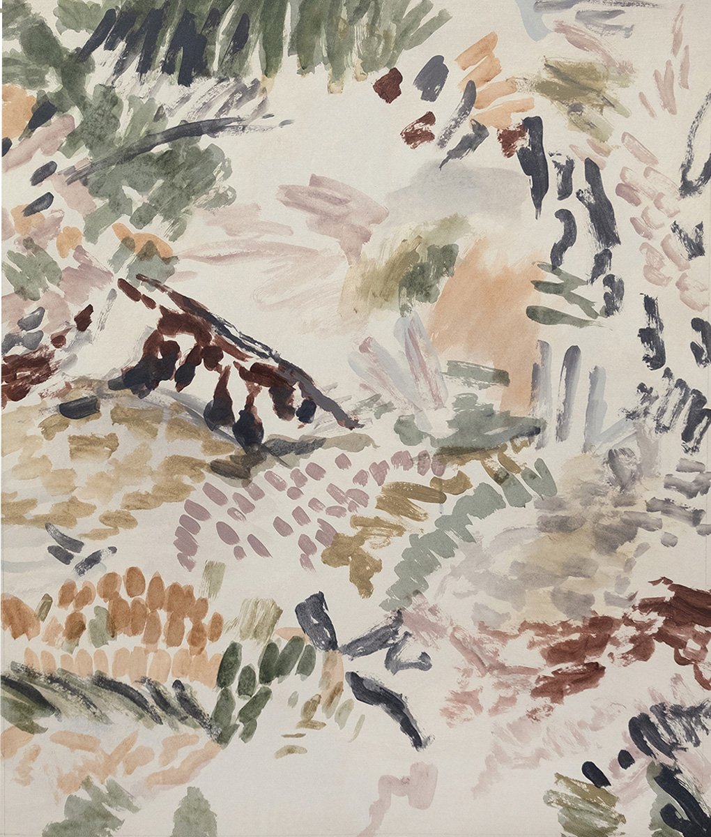 Gestural Dabs, acrylic on paper, H: 1000mm x W:850 mm