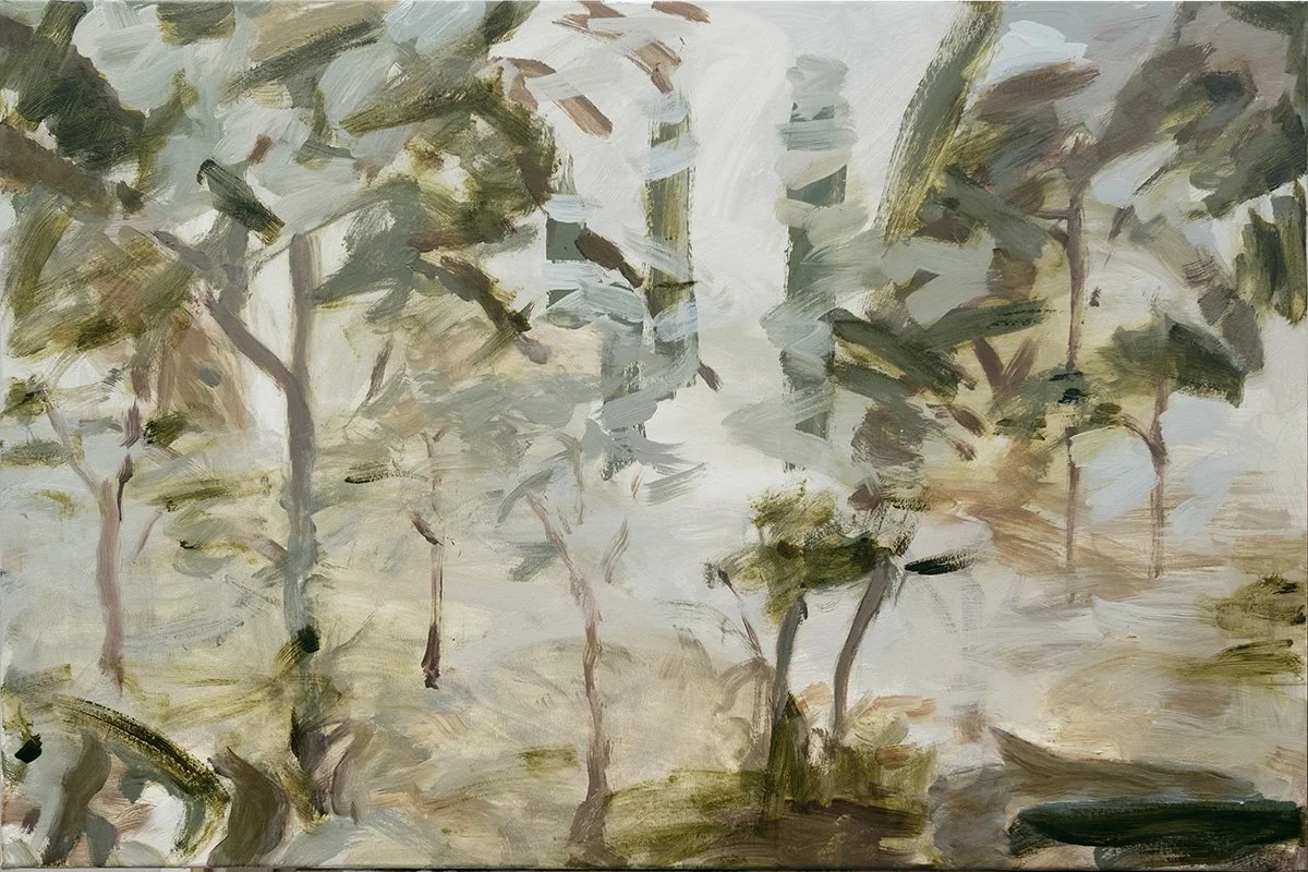 Abstract Landscape no: 3, acrylic on canvas, H:800 mm x W: 1200mm