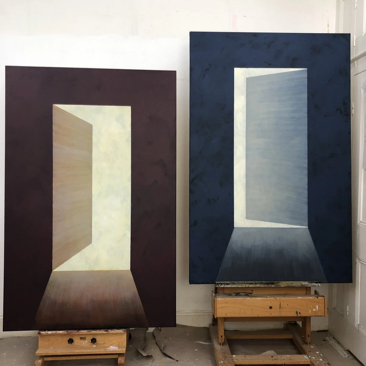 Into the Light, acrylic on canvas H170cm x W110cm