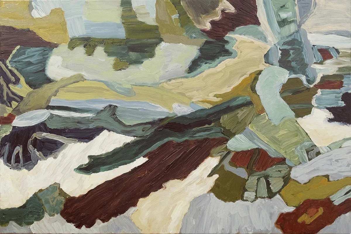 Abstract Fields, acrylic on canvas, H: 800mm x W: 1200mm