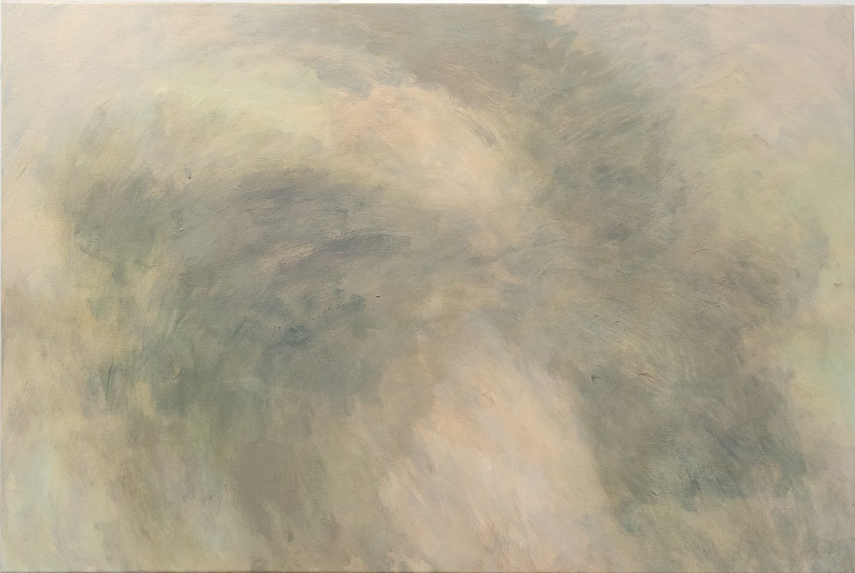 Gestural Movement no: 1, acrylic on canvas, H:800 mm x W: 1200mm