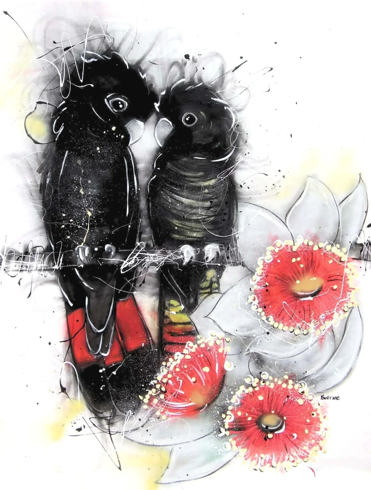 Redtails in Wildflowers