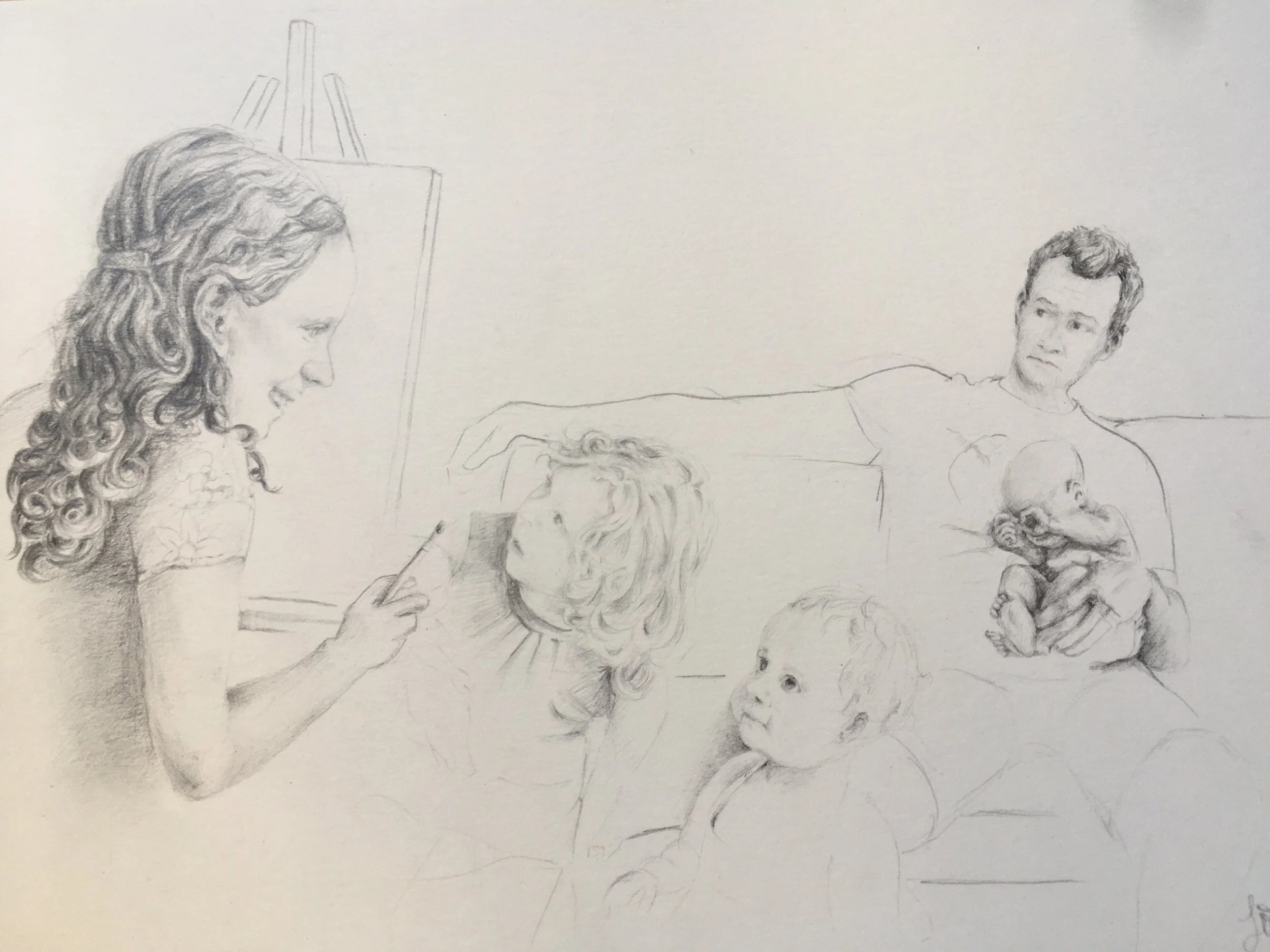 Family Portrait 2022, 
30 x 21 cm