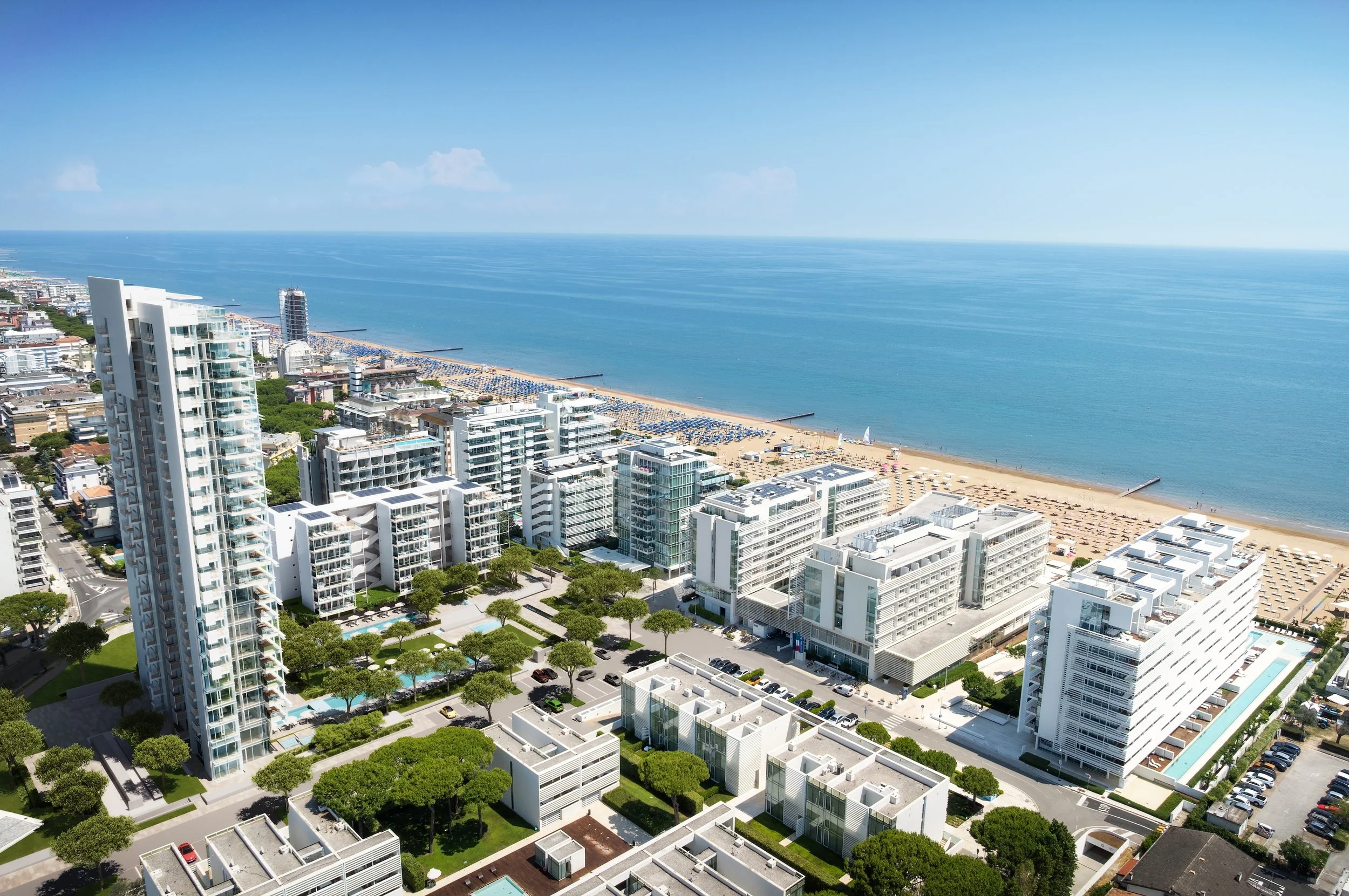 Aerial View of the District