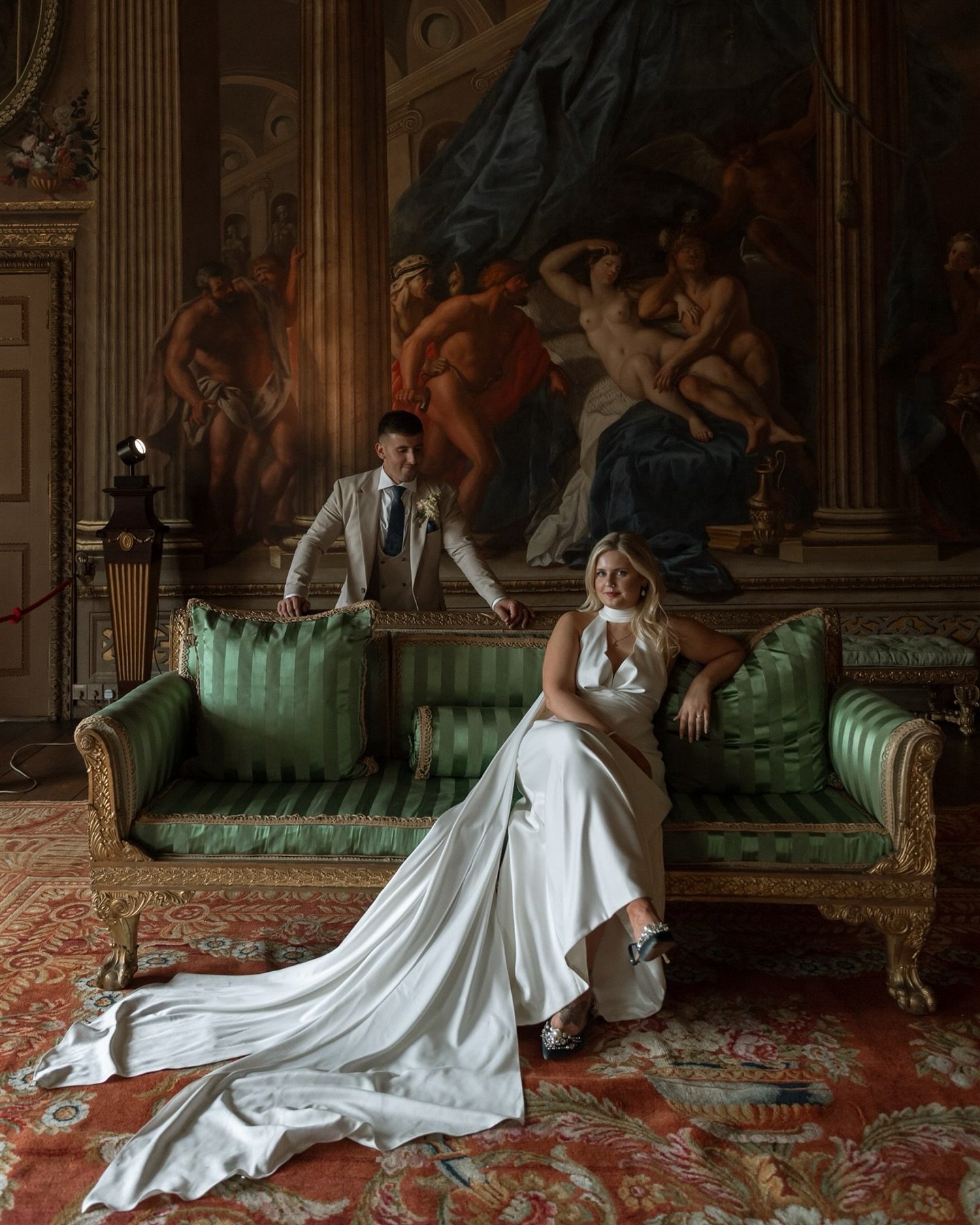 Reminiscing on April &amp; Joe&rsquo;s beautiful wedding and having the opportunity to capture their portraits within @burghleyhouse stunning grounds ✨
.
.
.
.
.
Norfolk wedding photographer, Burghley House wedding
#wedding #realwedding #burghleyhous