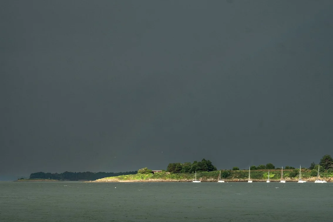Mouillage face au petit Veïzit - Locmariaquer
