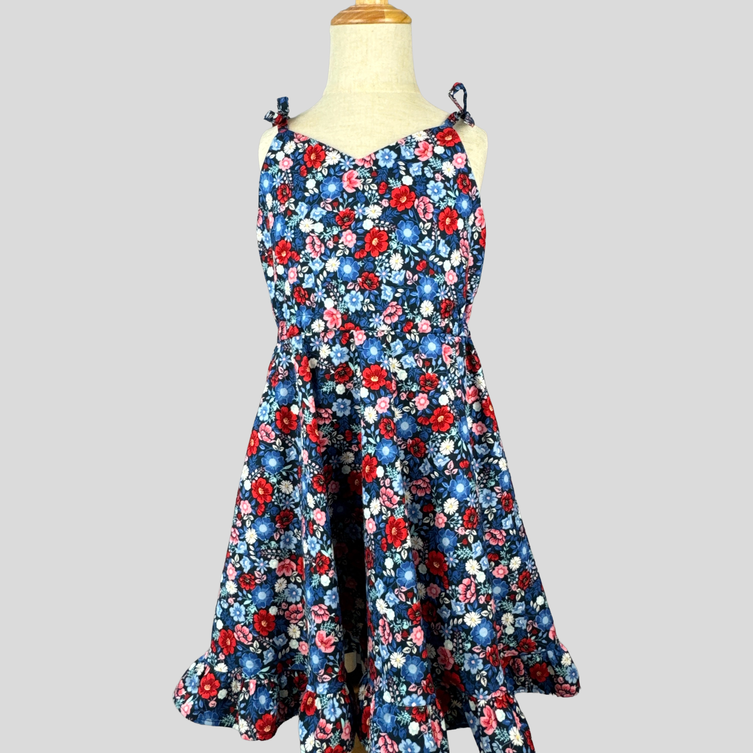 Red, White & Bloom Twirl Dress Red, White & Bloom Twirl Dress