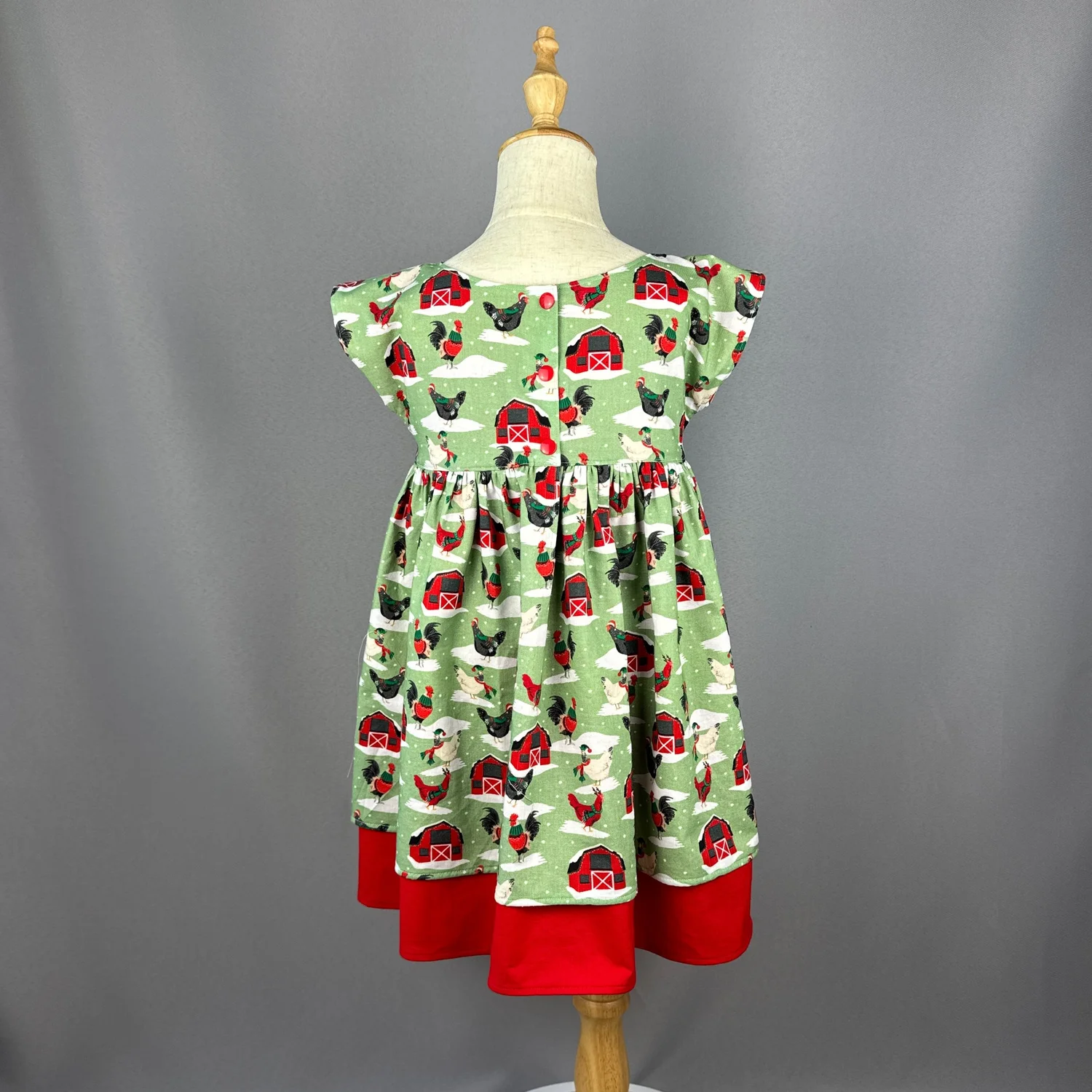 Barnyard Christmas Dolman Sleeve Dress