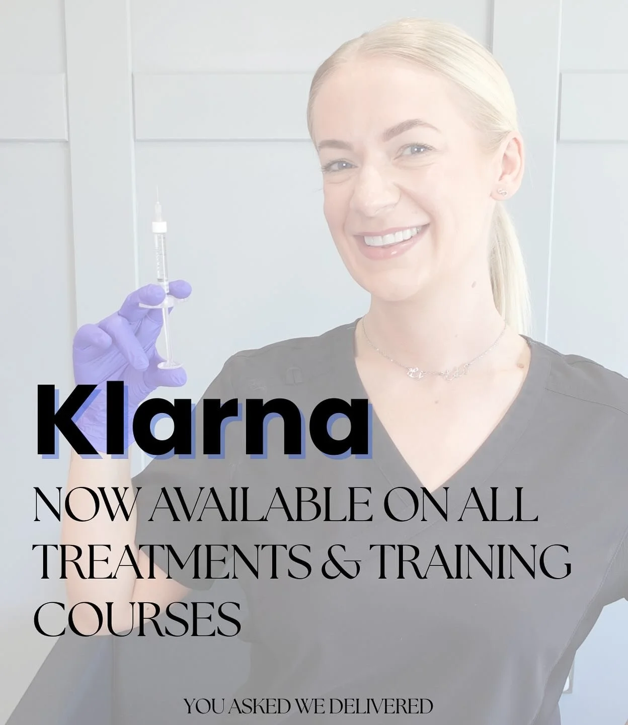 Don&rsquo;t forget you can spread the cost on any of your treatments as well as our training courses. 
We want to make our services as accessible as possible. 
DM for more info 🤍