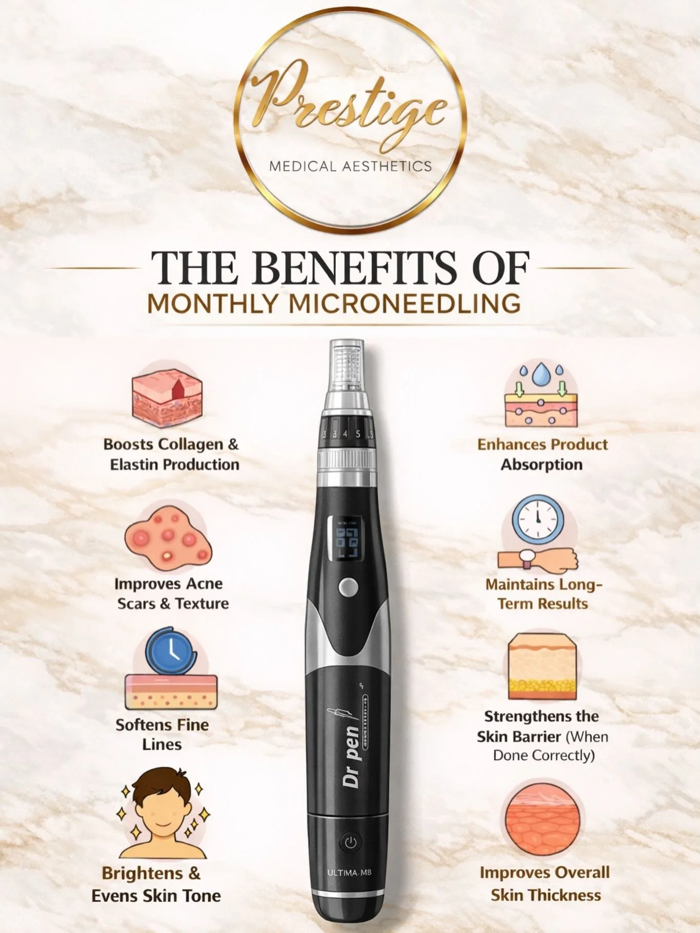 ✨ The Benefits of Microneedling

Microneedling helps stimulate collagen, improve skin texture, soften fine lines, and brighten your overall complexion.

Consistent treatments can leave your skin smoother, stronger, and more radiant.

📍DM to book you