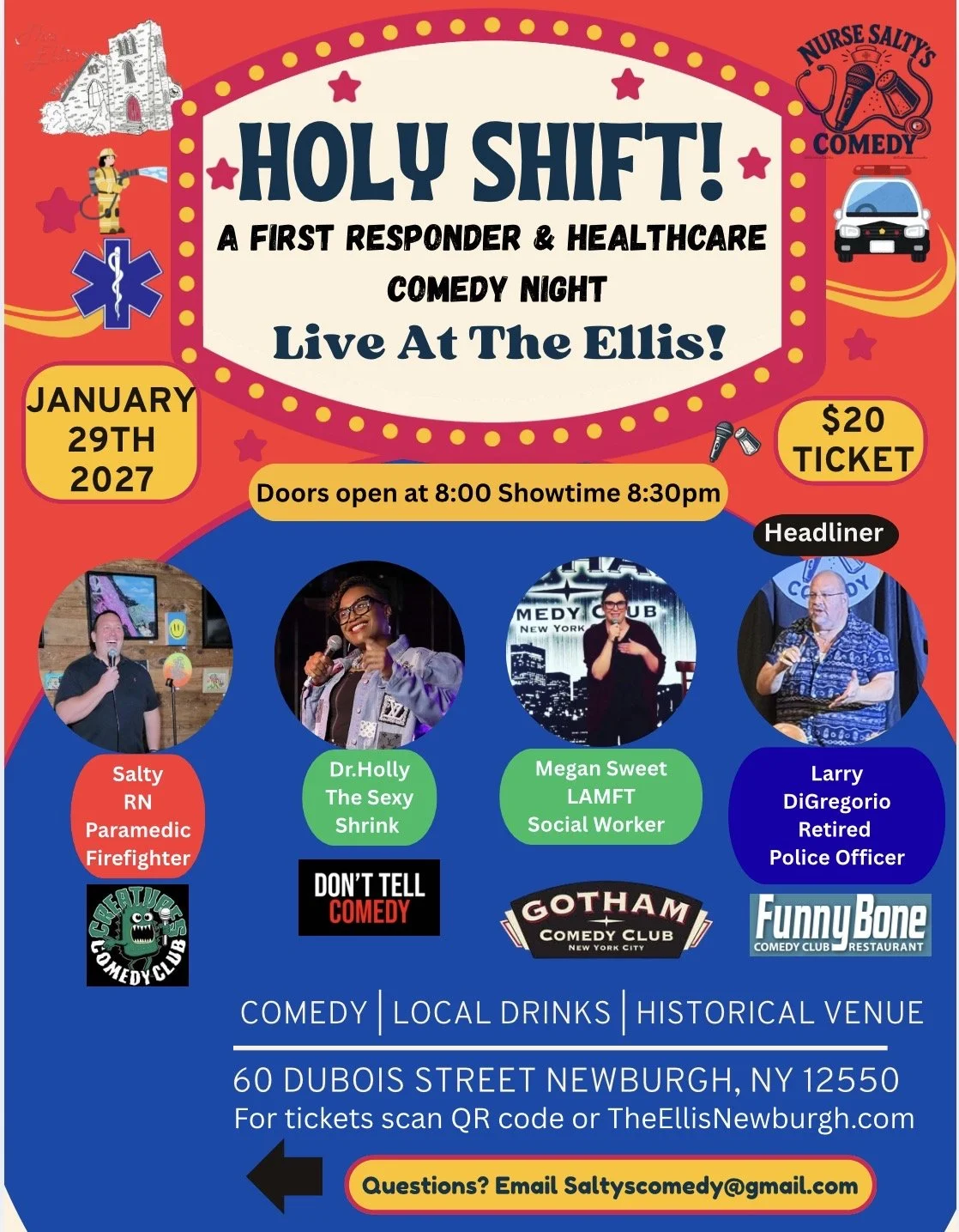 HOLY SHIFT! A First Responder &amp; Healthcare Comedy Night