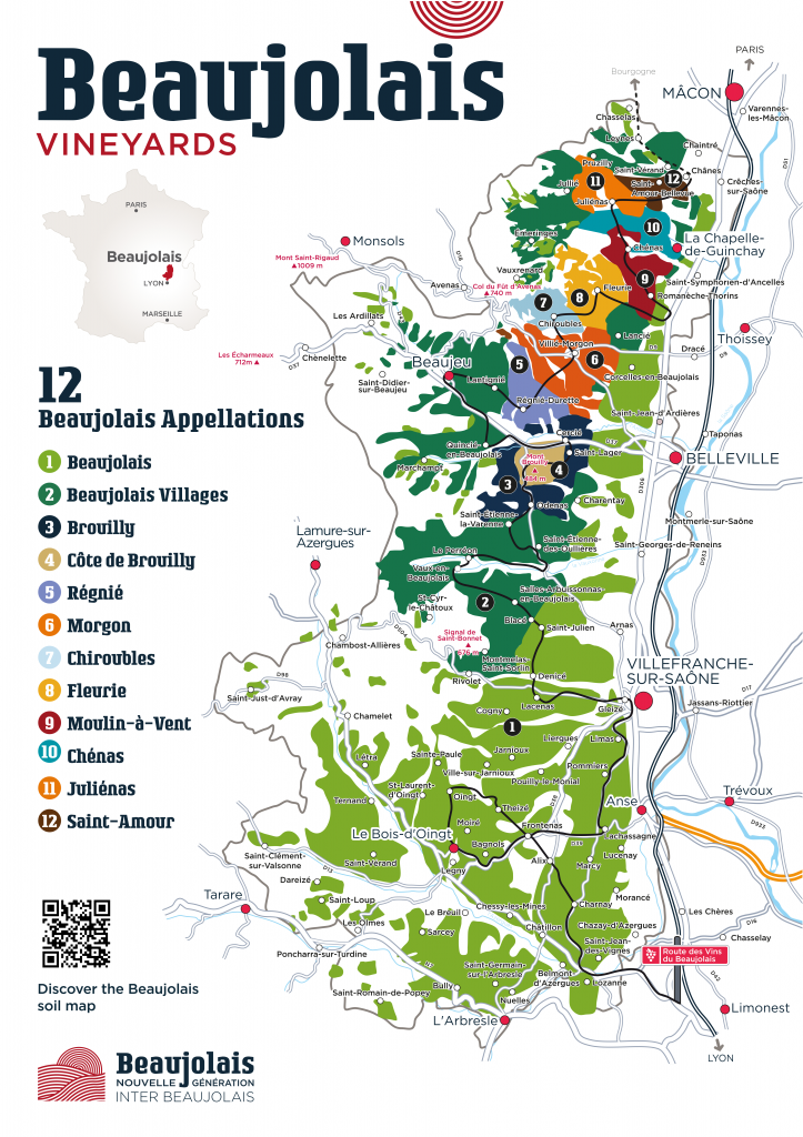 beaujolais vineyards map