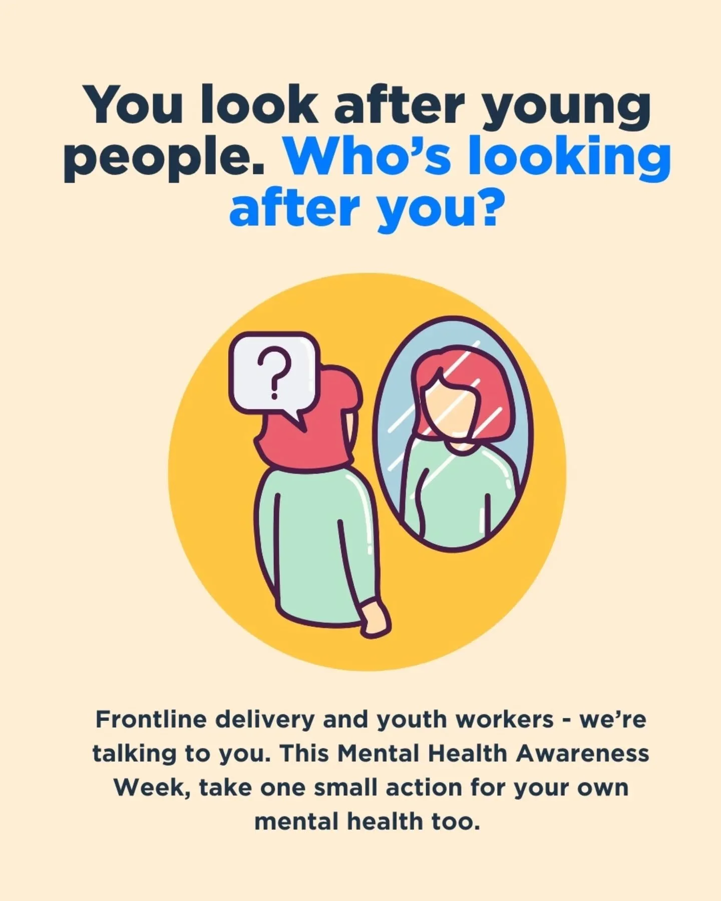 Youth workers and frontline delivery staff when was the last time you did something for *you*? 

You look after young people all the time - checking in, holding space, spotting changes, staying calm and showing up - even when you're knackered. This M