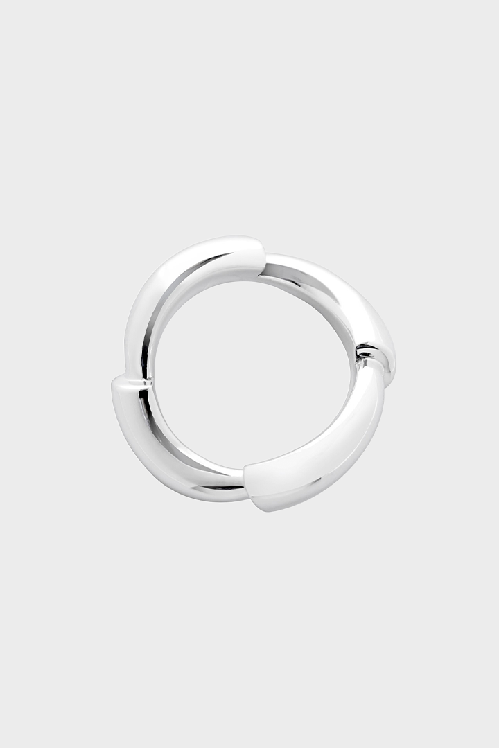 thick 4 knots curve ring