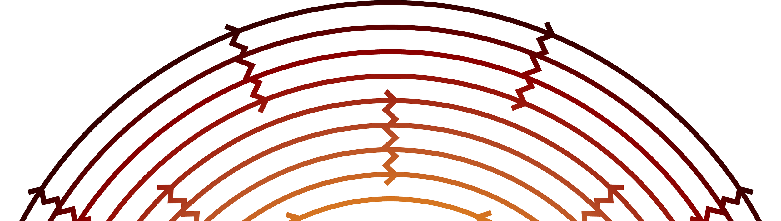 Grafisk element der repræsenterer amfiscenen på Bellahøj, set fra oven
