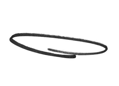 Flat circle icon for the jewel section - flipped