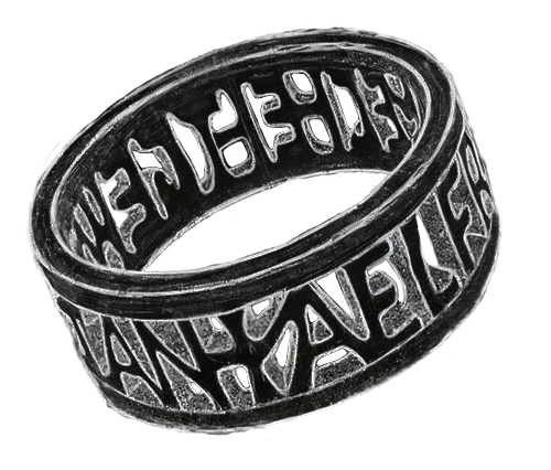 Black Alfred ring sketch.