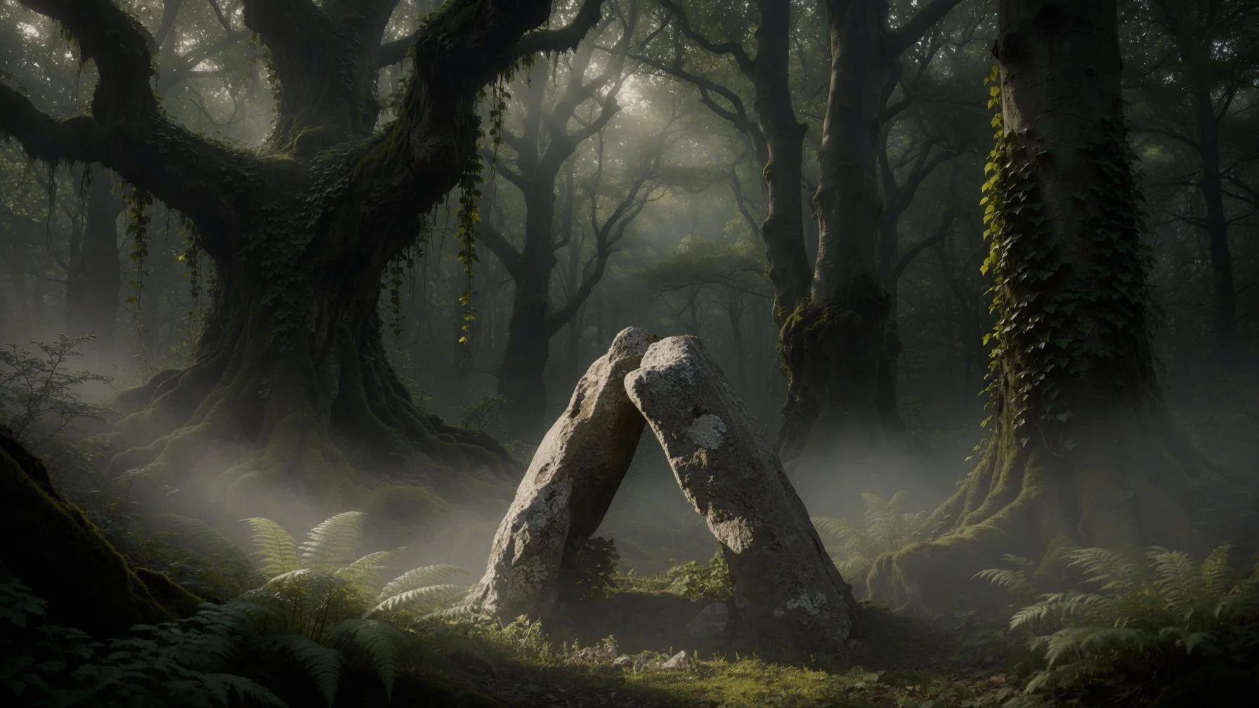 Artistic depiction of Egbert’s Stone, where the people of Wessex gathered at Alfred the Great’s call to prepare for battle