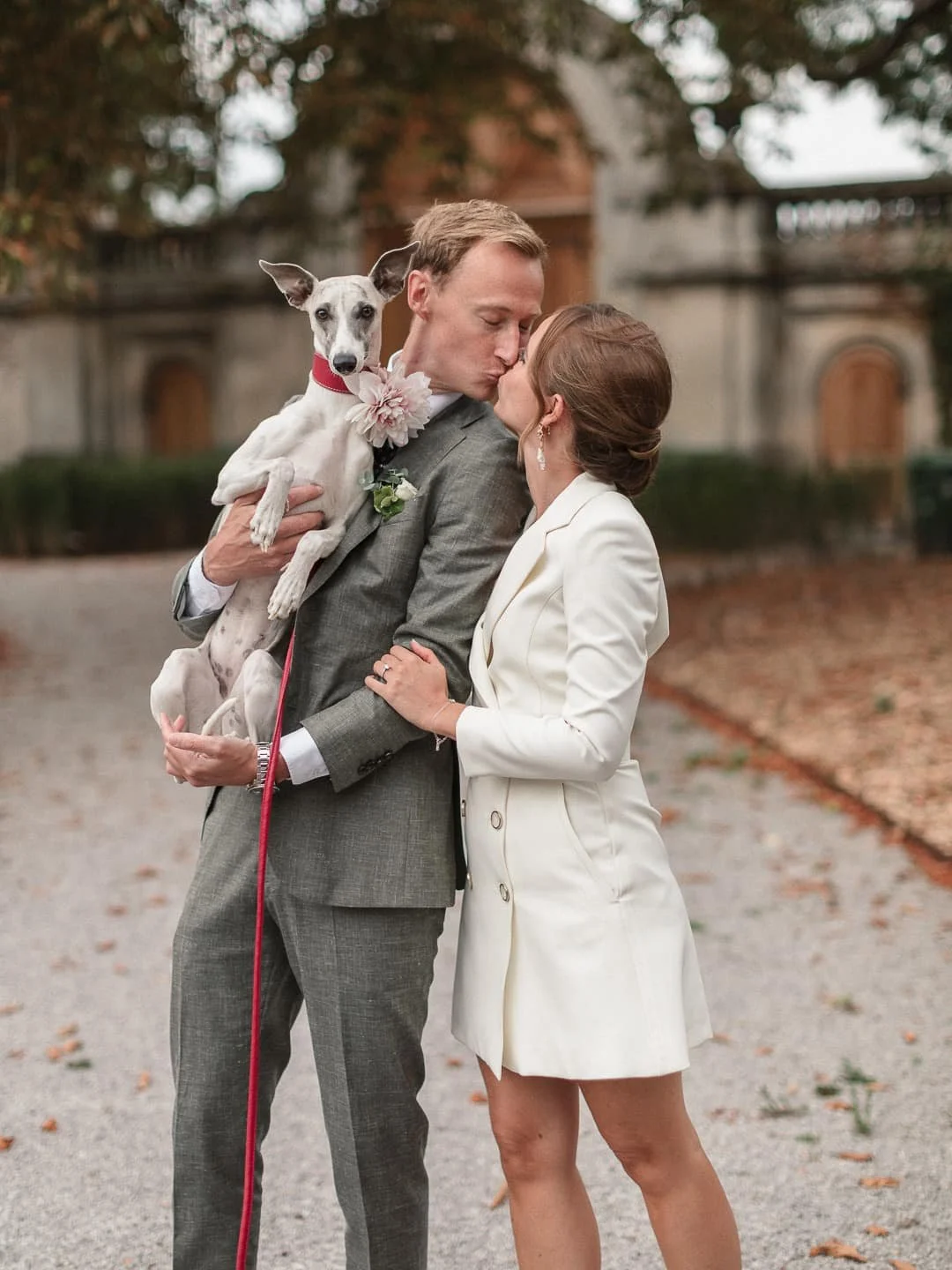 Wedding Photoshoot with dog East Flanders, Borgwal Domain