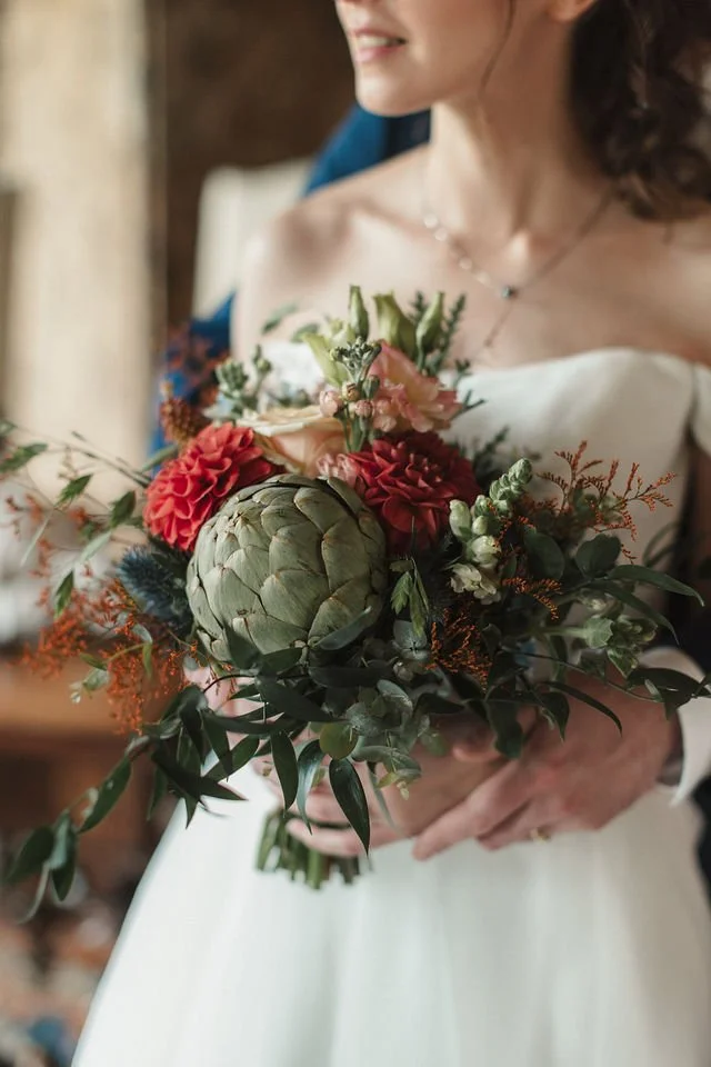 Wedding in Laarne Castle, wedding photos bridal bouquet