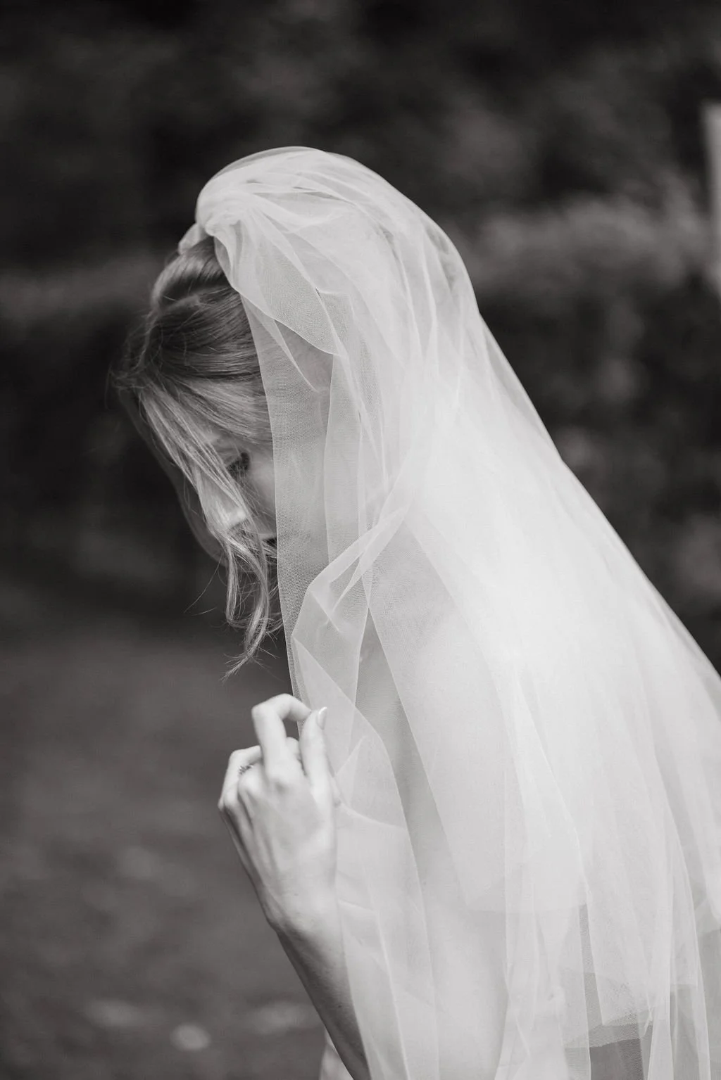 Elegant wedding photography Belgium, bride wearing a veil. Wedding at St. Peter's Abbey Ghent